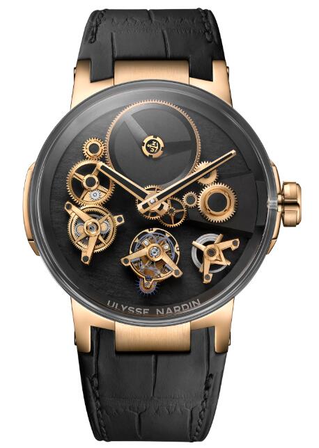 Ulysse Nardin Executive Skeleton Tourbillon Free Wheel 1766-176 Replica Watch